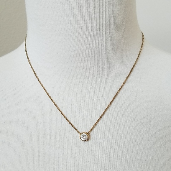 14K GP Stone Necklace - Picture 1 of 5